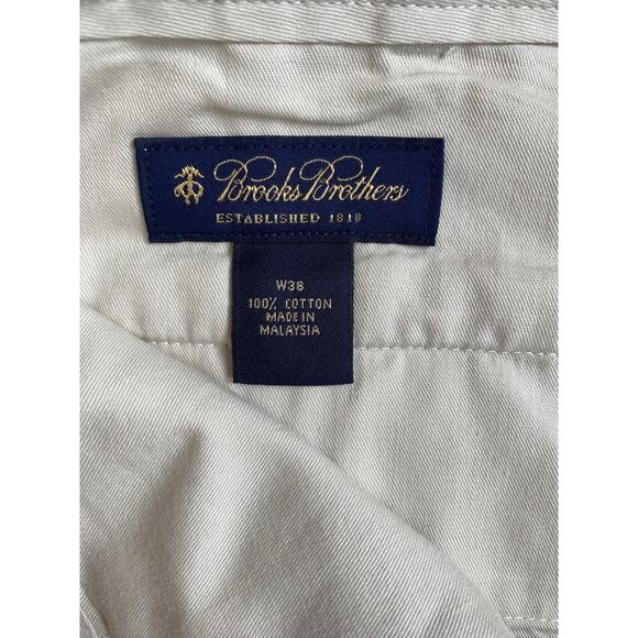 Brooks Brothers Shorts Mens Size 36 Cotton 8” Inseam Classic Preppy Summer Chino - Picture 5 of 11